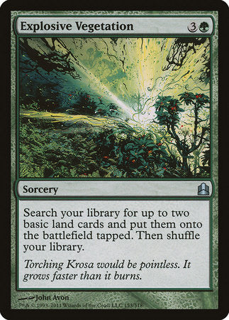Explosive Vegetation [Commander 2011] | Dumpster Cat Games