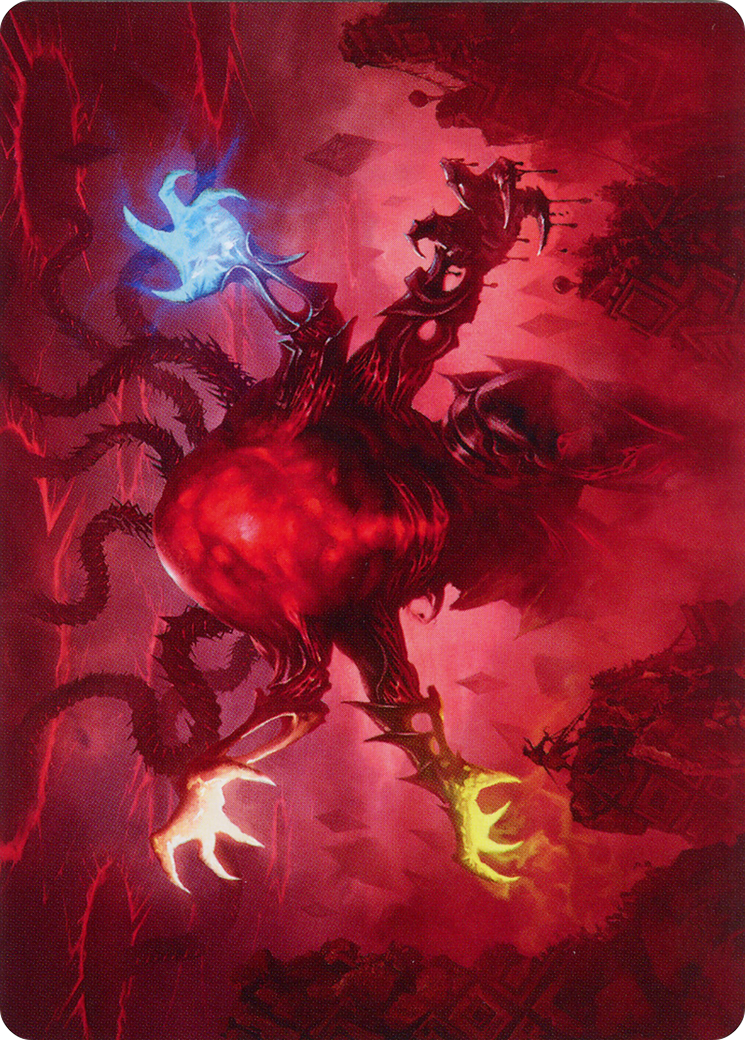 Omnath, Locus of All Art Card (51) [March of the Machine Art Series] | Dumpster Cat Games