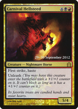 Carnival Hellsteed [Return to Ravnica Promos] | Dumpster Cat Games