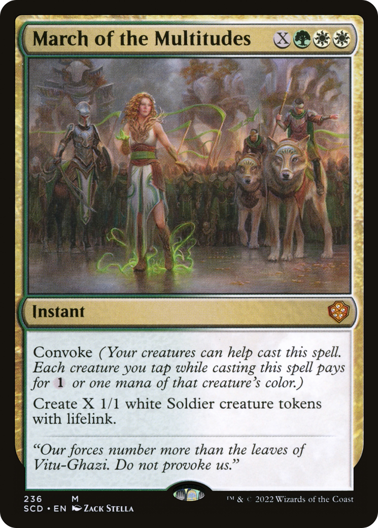 March of the Multitudes [Starter Commander Decks] | Dumpster Cat Games