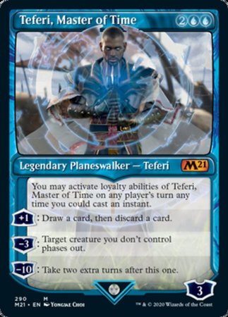 Teferi, Master of Time (Showcase) (290) [Core Set 2021] | Dumpster Cat Games