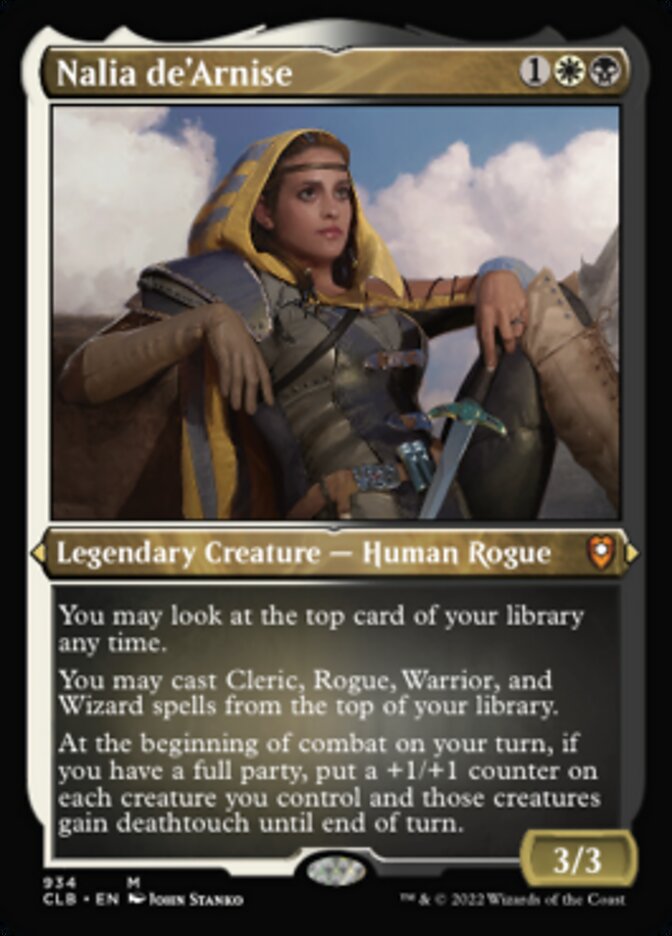 Nalia de'Arnise (Display Commander) (Foil Etched) [Commander Legends: Battle for Baldur's Gate] | Dumpster Cat Games