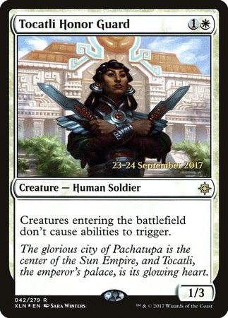 Tocatli Honor Guard [Ixalan Promos] | Dumpster Cat Games