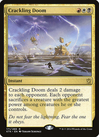Crackling Doom [Khans of Tarkir] | Dumpster Cat Games