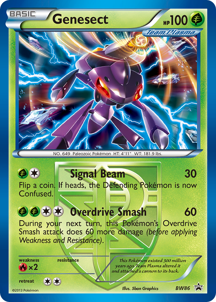 Genesect (BW86) (Team Plasma) [Black & White: Black Star Promos] | Dumpster Cat Games