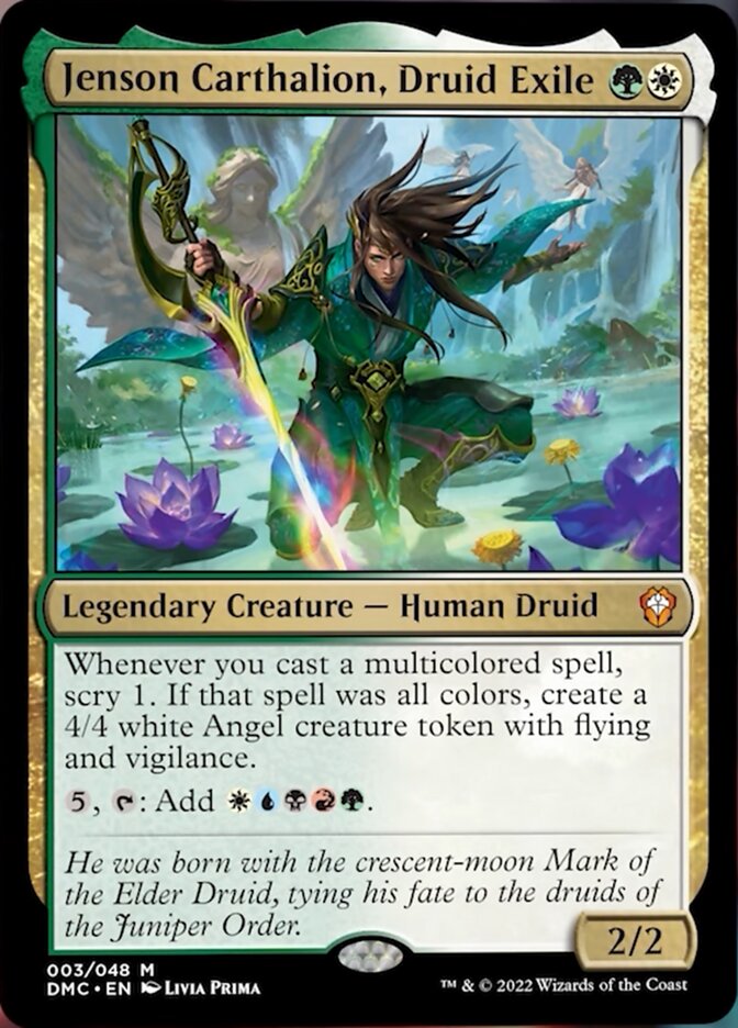 Jenson Carthalion, Druid Exile [Dominaria United Commander] | Dumpster Cat Games