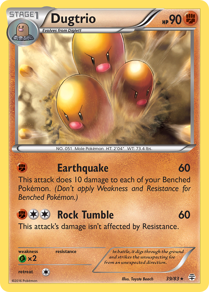 Dugtrio (39/83) [XY: Generations] | Dumpster Cat Games