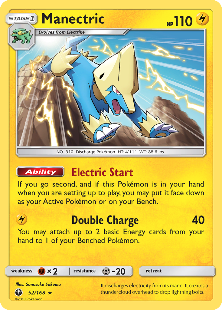 Manectric (52/168) [Sun & Moon: Celestial Storm] | Dumpster Cat Games