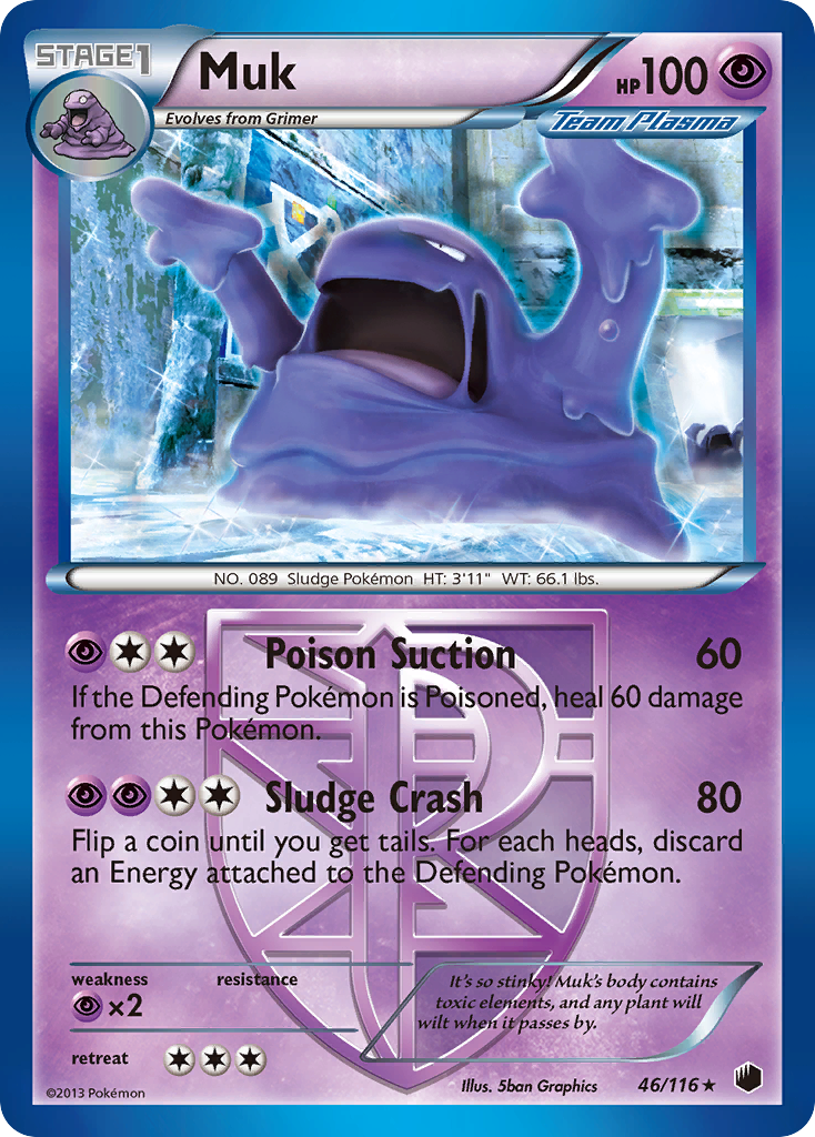 Muk (46/116) [Black & White: Plasma Freeze] | Dumpster Cat Games