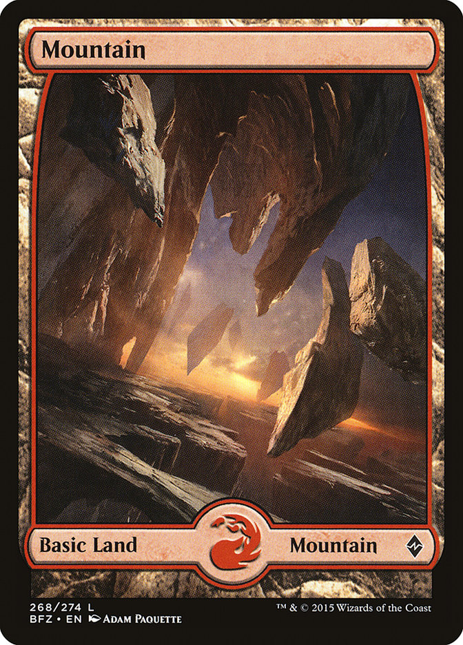Mountain (268) [Battle for Zendikar] | Dumpster Cat Games