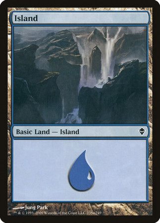 Island (235a) [Zendikar] | Dumpster Cat Games
