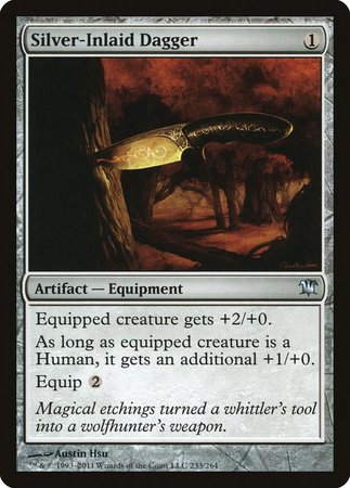 Silver-Inlaid Dagger [Innistrad] | Dumpster Cat Games
