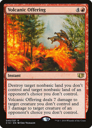 Volcanic Offering [Commander 2014] | Dumpster Cat Games