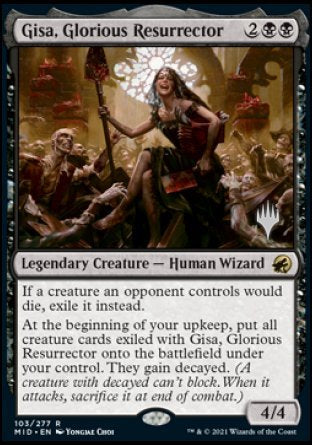 Gisa, Glorious Resurrector (Promo Pack) [Innistrad: Midnight Hunt Promos] | Dumpster Cat Games