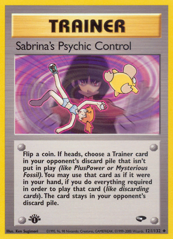 Sabrina's Psychic Control (121/132) [Gym Challenge 1st Edition] | Dumpster Cat Games
