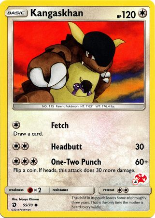 Kangaskhan (55/70) (Charizard Stamp #4) [Battle Academy 2020] | Dumpster Cat Games