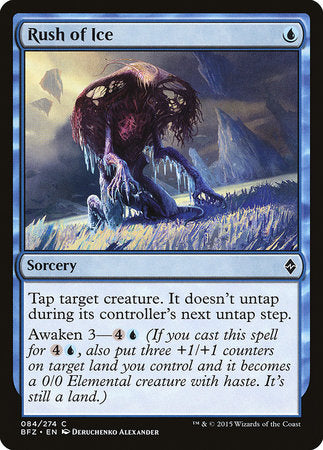 Rush of Ice [Battle for Zendikar] | Dumpster Cat Games