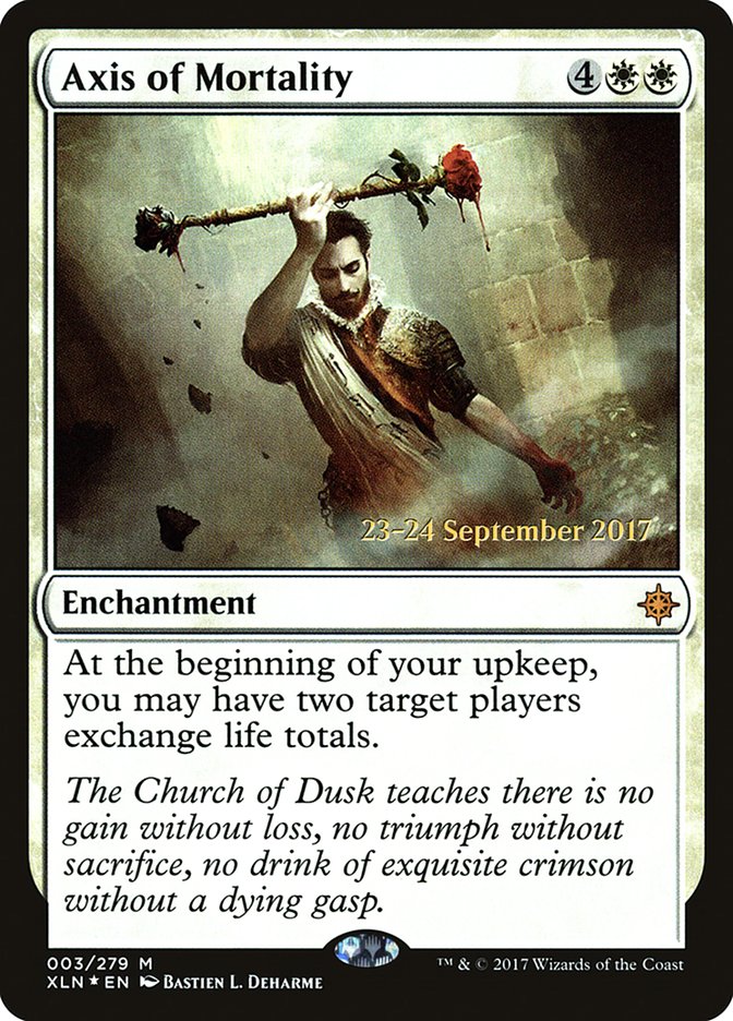 Axis of Mortality  [Ixalan Prerelease Promos] | Dumpster Cat Games
