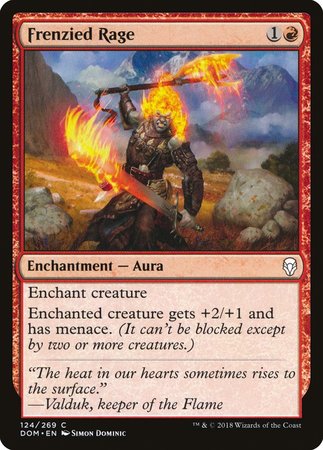 Frenzied Rage [Dominaria] | Dumpster Cat Games