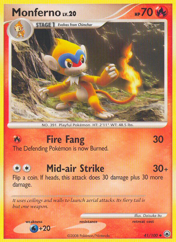 Monferno (41/100) [Diamond & Pearl: Majestic Dawn] | Dumpster Cat Games