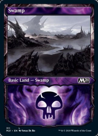 Swamp (Showcase) [Core Set 2021] | Dumpster Cat Games