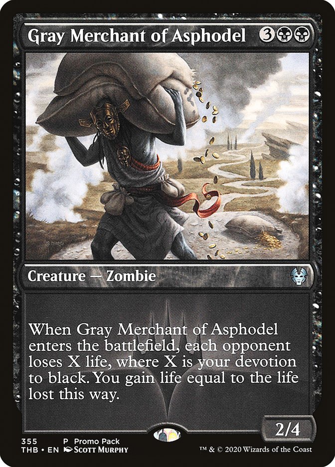 Gray Merchant of Asphodel (Promo Pack) [Theros Beyond Death Promos] | Dumpster Cat Games