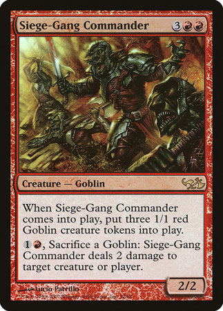 Siege-Gang Commander [Duel Decks: Elves vs. Goblins] | Dumpster Cat Games