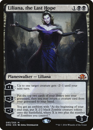 Liliana, the Last Hope [Eldritch Moon] | Dumpster Cat Games