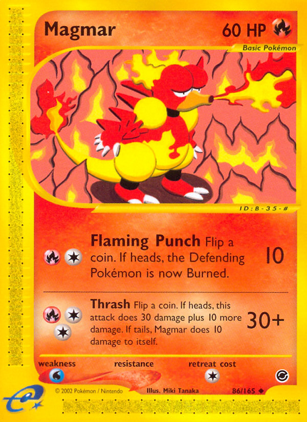 Magmar (86/165) [Expedition: Base Set] | Dumpster Cat Games