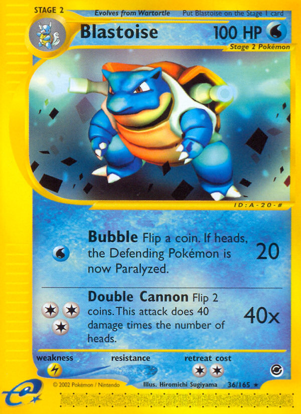 Blastoise (36/165) [Expedition: Base Set] | Dumpster Cat Games