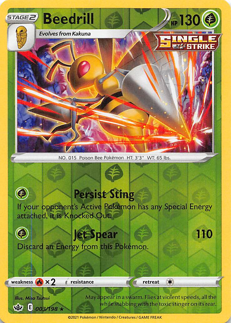 Beedrill (003/198) [Sword & Shield: Chilling Reign] | Dumpster Cat Games