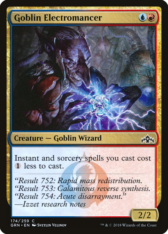 Goblin Electromancer [Guilds of Ravnica] | Dumpster Cat Games
