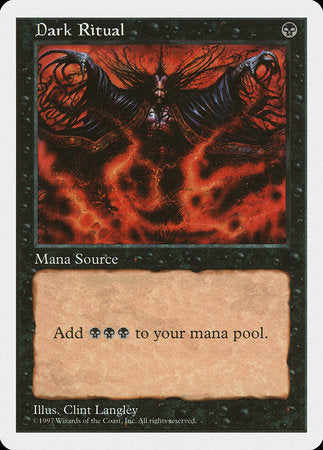 Dark Ritual [Fifth Edition] | Dumpster Cat Games