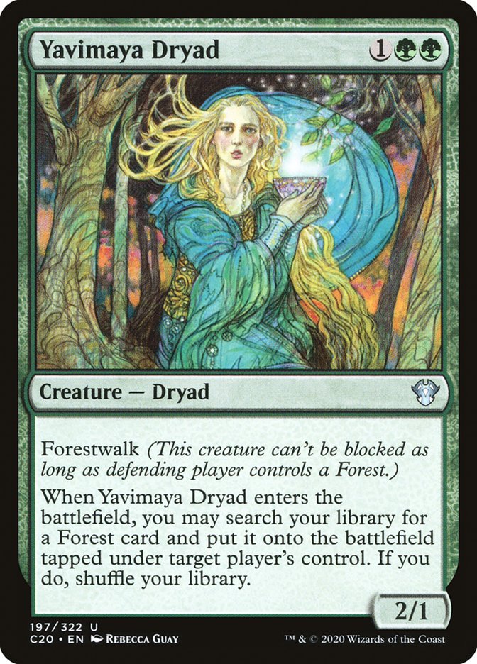 Yavimaya Dryad [Commander 2020] | Dumpster Cat Games