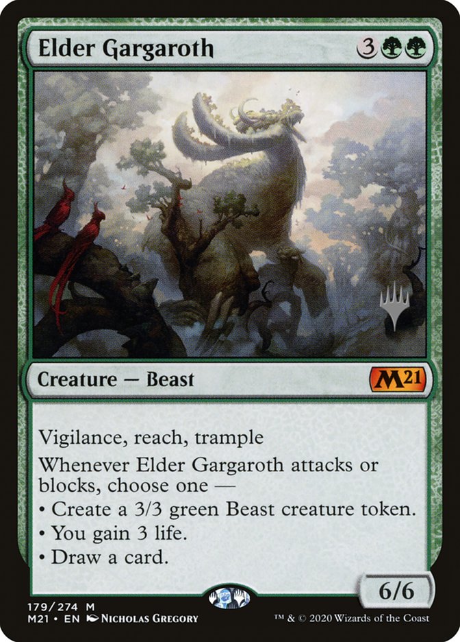 Elder Gargaroth (Promo Pack) [Core Set 2021 Promos] | Dumpster Cat Games