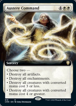 Austere Command (Extended Art) [Commander Legends] | Dumpster Cat Games
