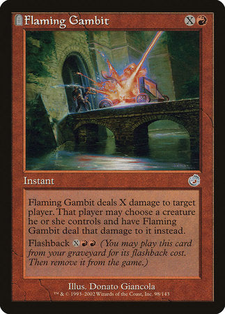 Flaming Gambit [Torment] | Dumpster Cat Games