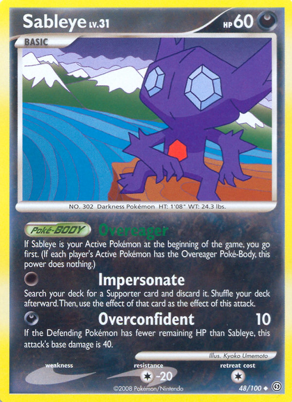 Sableye (48/100) [Diamond & Pearl: Stormfront] | Dumpster Cat Games