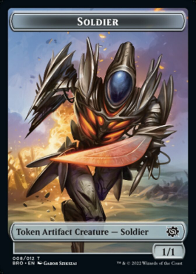 Soldier Token (008) [The Brothers' War Tokens] | Dumpster Cat Games