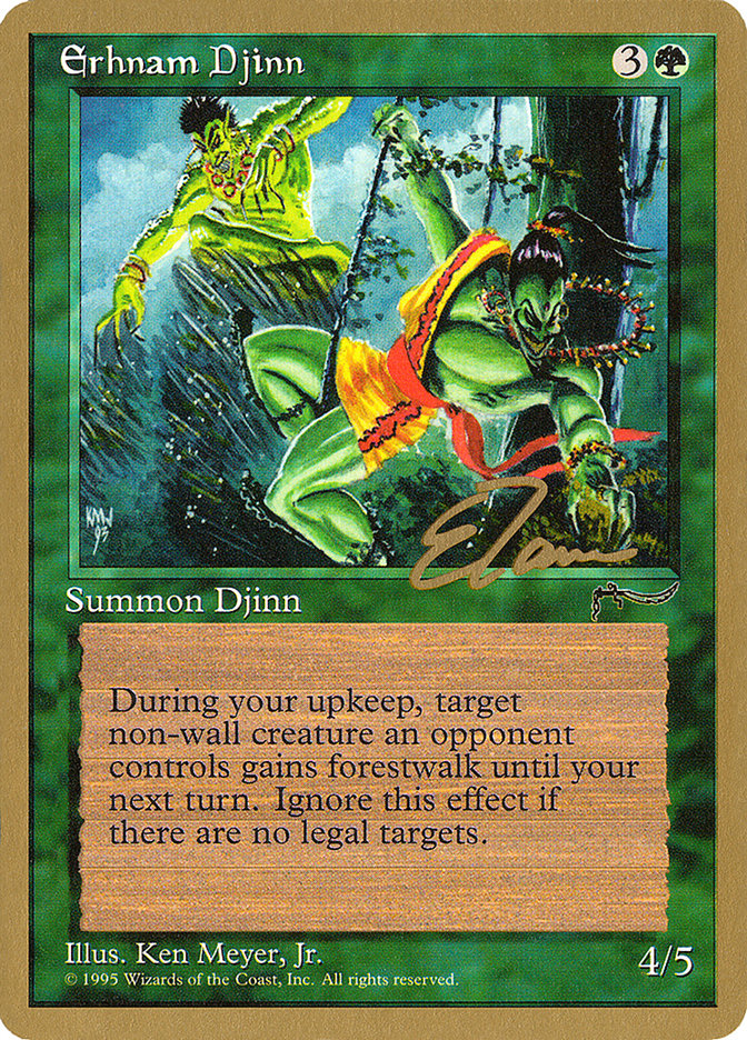 Erhnam Djinn (Eric Tam) [Pro Tour Collector Set] | Dumpster Cat Games