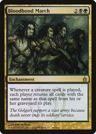 Bloodbond March [Ravnica: City of Guilds] | Dumpster Cat Games