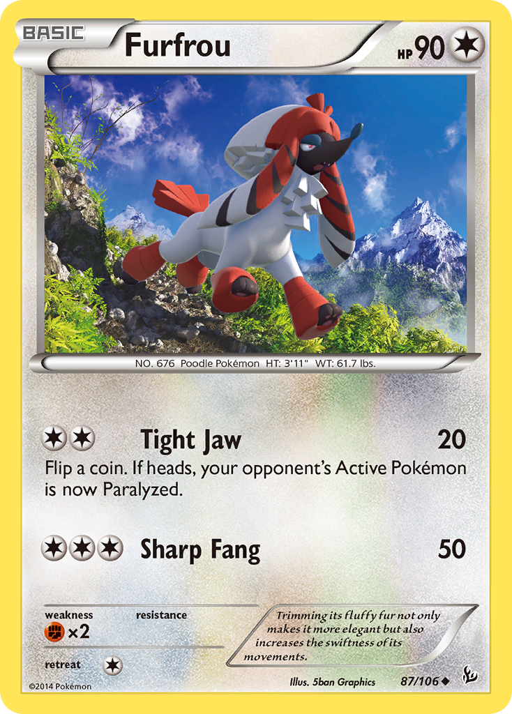 Furfrou (87/106) [XY: Flashfire] | Dumpster Cat Games