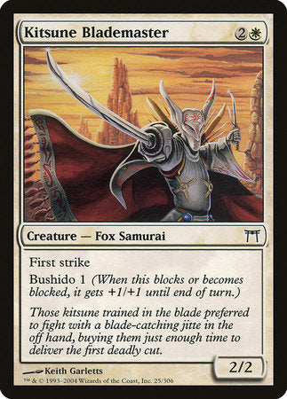 Kitsune Blademaster [Champions of Kamigawa] | Dumpster Cat Games