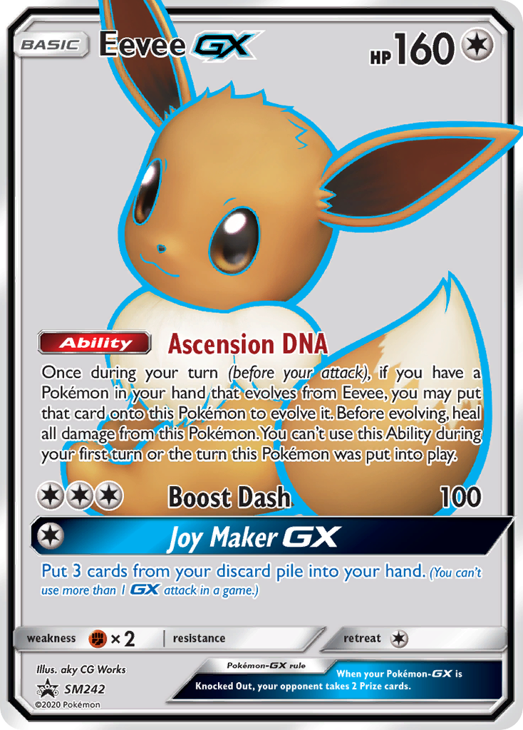 Eevee GX (SM242) [Sun & Moon: Black Star Promos] | Dumpster Cat Games