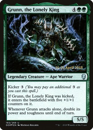 Grunn, the Lonely King [Dominaria Promos] | Dumpster Cat Games