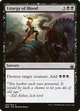 Liturgy of Blood [Battlebond] | Dumpster Cat Games