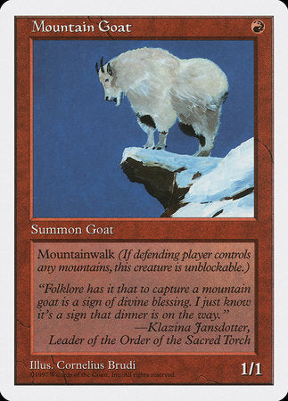 Mountain Goat [Fifth Edition] | Dumpster Cat Games
