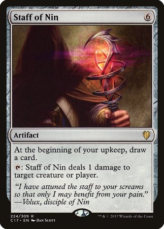 Staff of Nin [Commander 2017] | Dumpster Cat Games