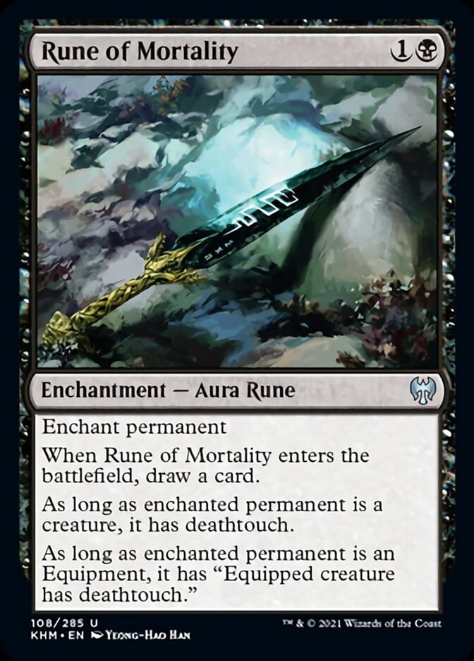 Rune of Mortality [Kaldheim] | Dumpster Cat Games