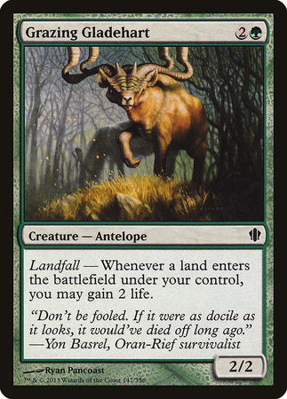 Grazing Gladehart [Commander 2013] | Dumpster Cat Games
